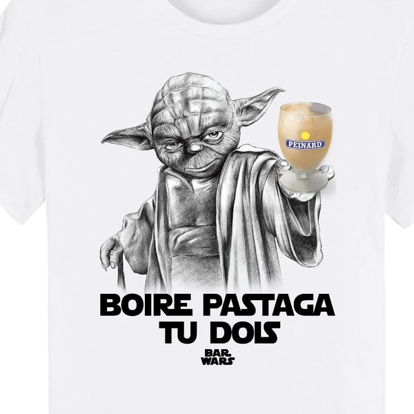 T-Shirt „Drink Pastaga du musst“ Humorvolle Botschaft Parodie Pastis Apéro Geschenk, Männer und Frauen