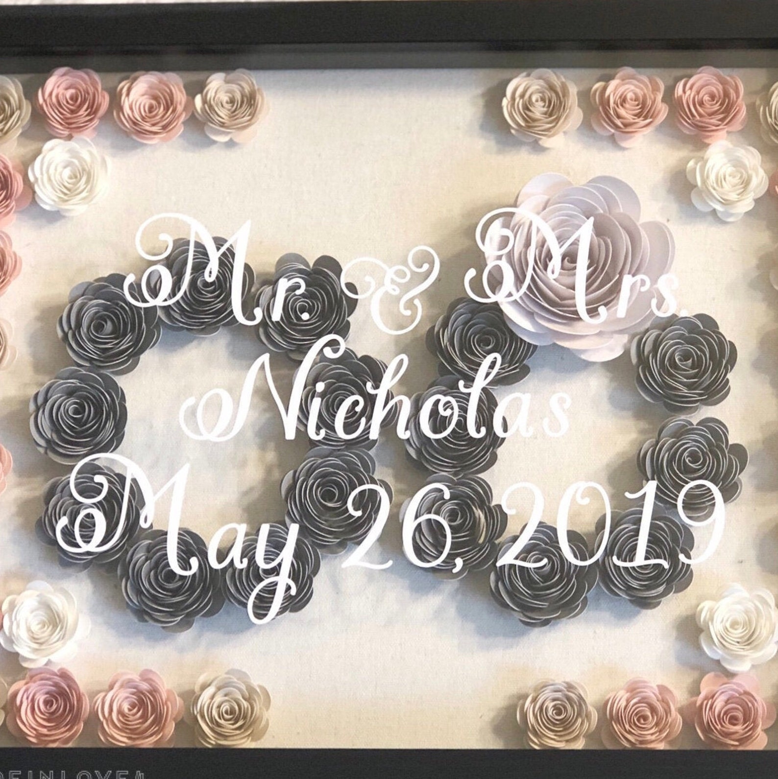 Wedding Ring Shadow Box 11x14in Etsy