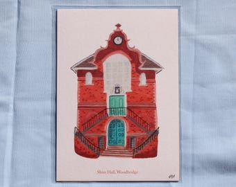 Shire Hall, Woodbridge – Impressão artística A5