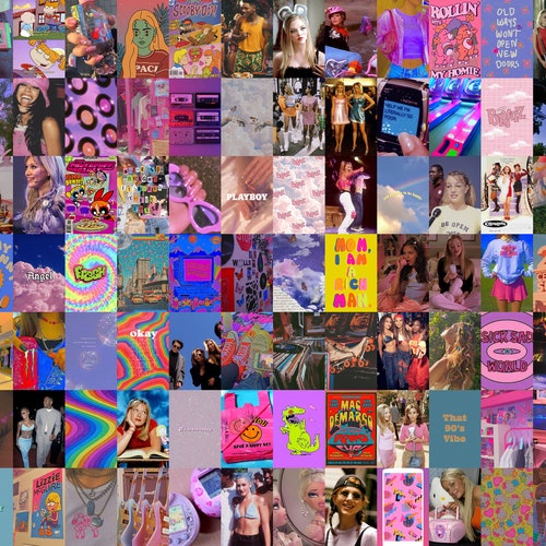 Glitchcore Aesthetic Wall Collage Kit 110pcs Digital - Etsy