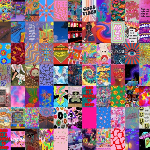 Glitchcore Aesthetic Wall Collage Kit 110pcs Digital - Etsy