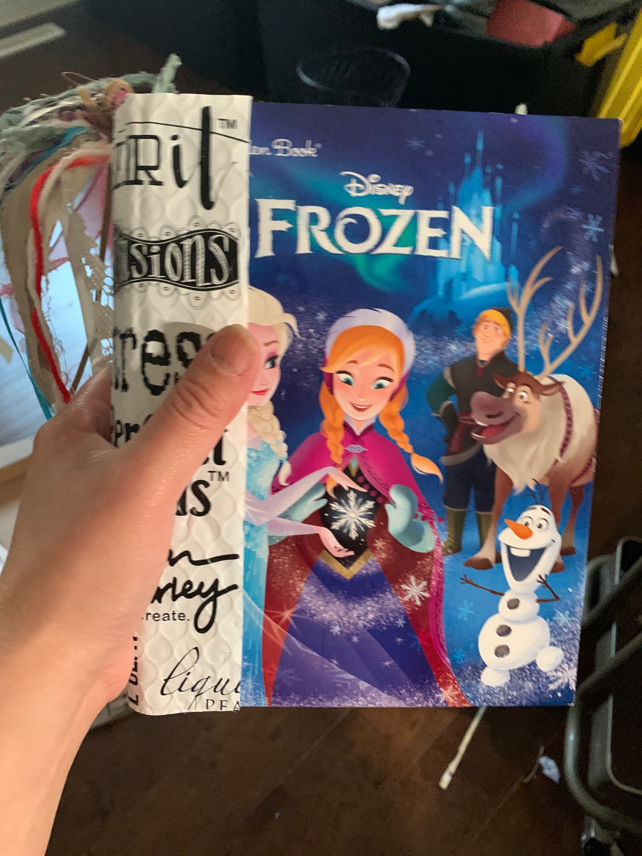 Handmade junk journal theme Frozen Etsy