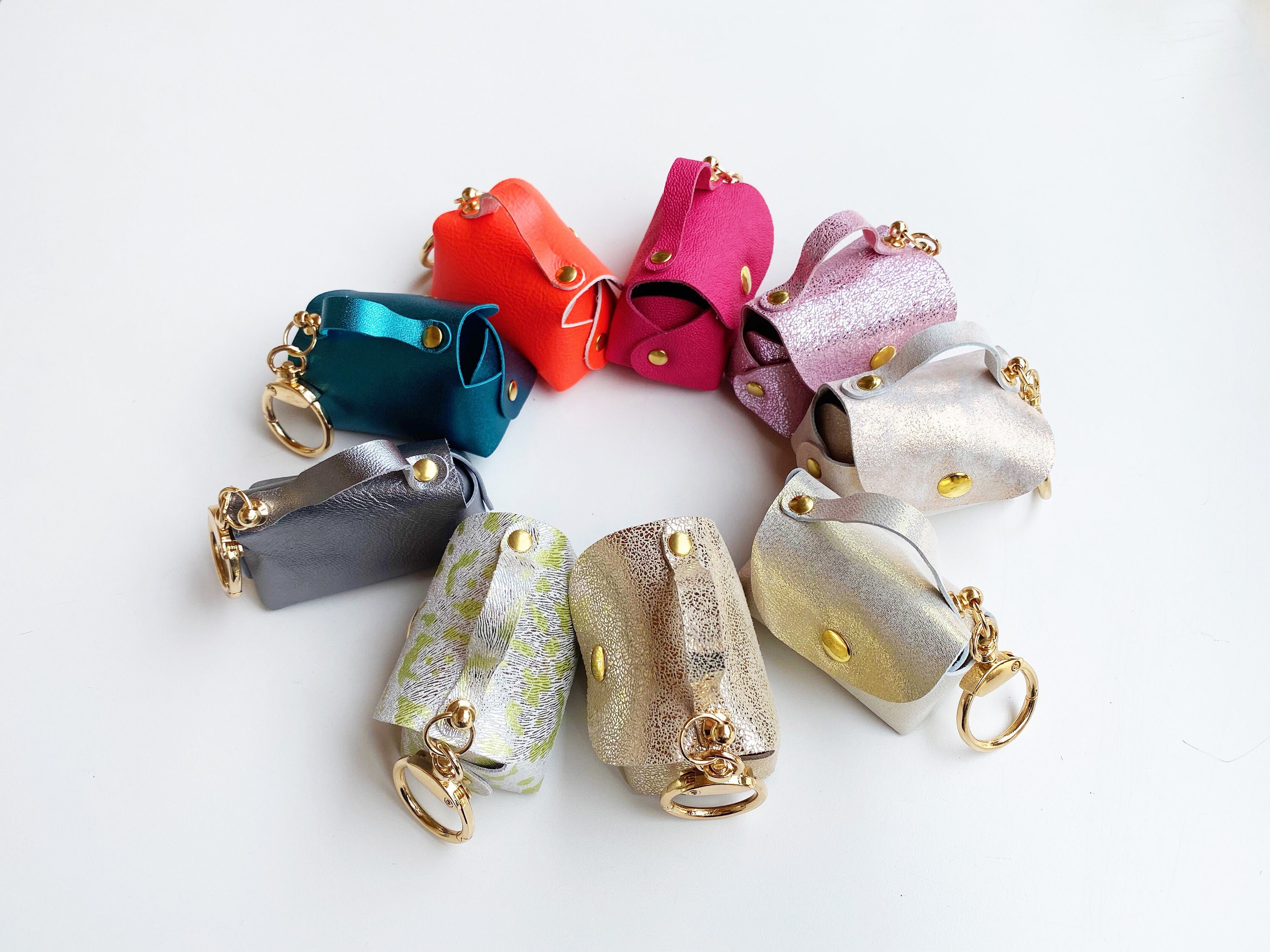 Porte-Sac à Crotte, Distributeur Sacs Crottes Chien, Sac Déchets, Déjections en Cuir, Poo Bag, Fait 