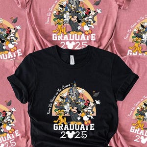 Disney Graduation Shirt, Graduate Mickey and Friend Shirt, Disney Grad Trip Shirt, Mickey Grad 2025 Tee, From the Tassel to the Castle Shirt