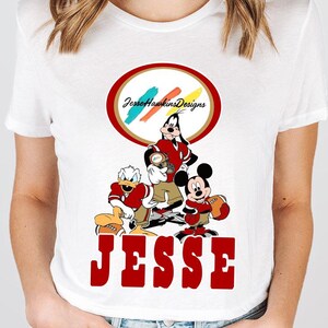 Personalized Football Team Mickey Shirt, Men Football Tee, Women Football Shirt, Your Team Logo Shirt, Football Matching Disney Tees