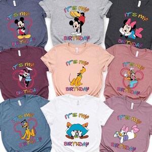Disney Mickey and Friends Shirt, Disney It&#39;s My Birthday Shirt, Disney All Characters Shirt, Disney Birthday Shirt, Disney Party Shirt