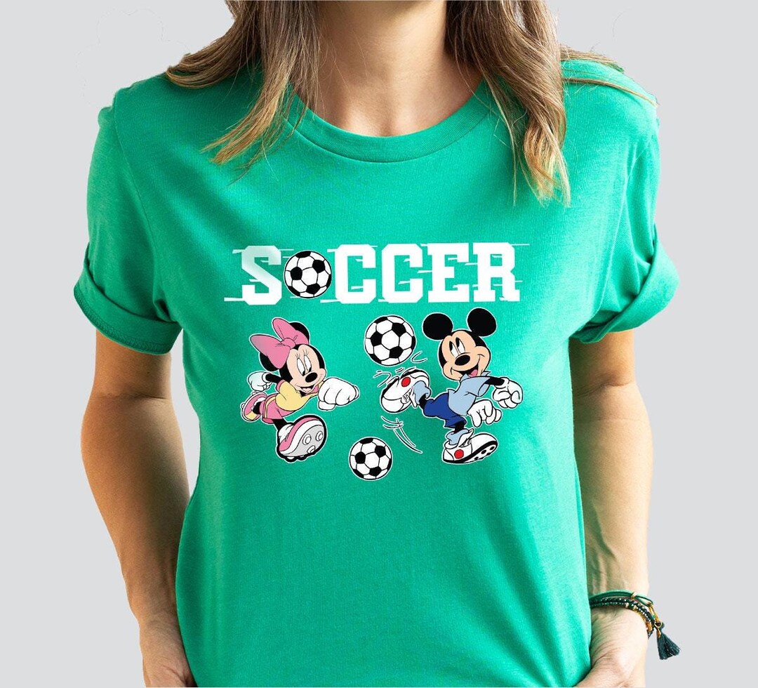 Mickey Minnie Soccer Shirt, Disney Family Soccer Shirt, Soccer Player