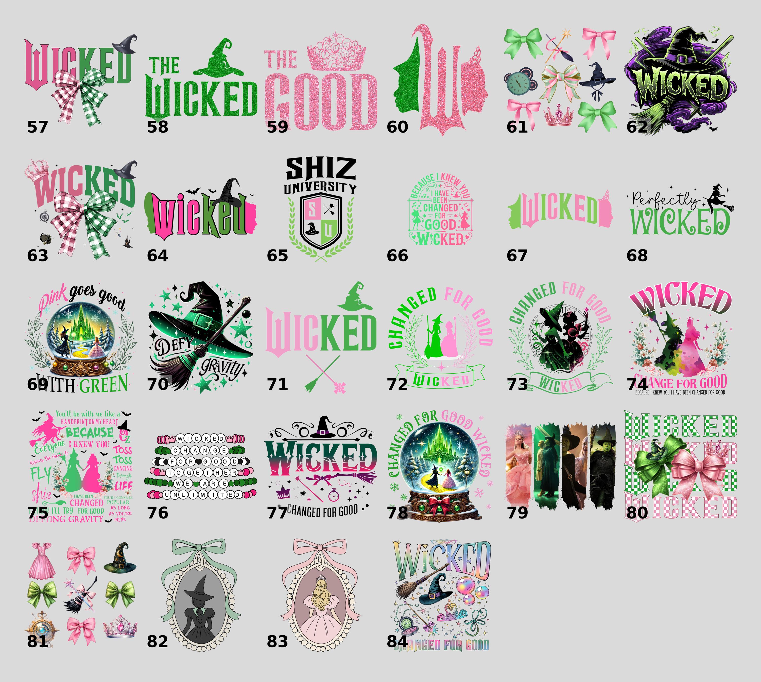 Wicked Musical Graphic DTF Transfer, Magical Design Heat Transfer ...