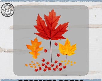 Cute Autumn Leaves DTF Transfer, Ready To Press Fall Design, Autumn Leaves Iron On, Fall Festival Transfer, Nature Lover Gift