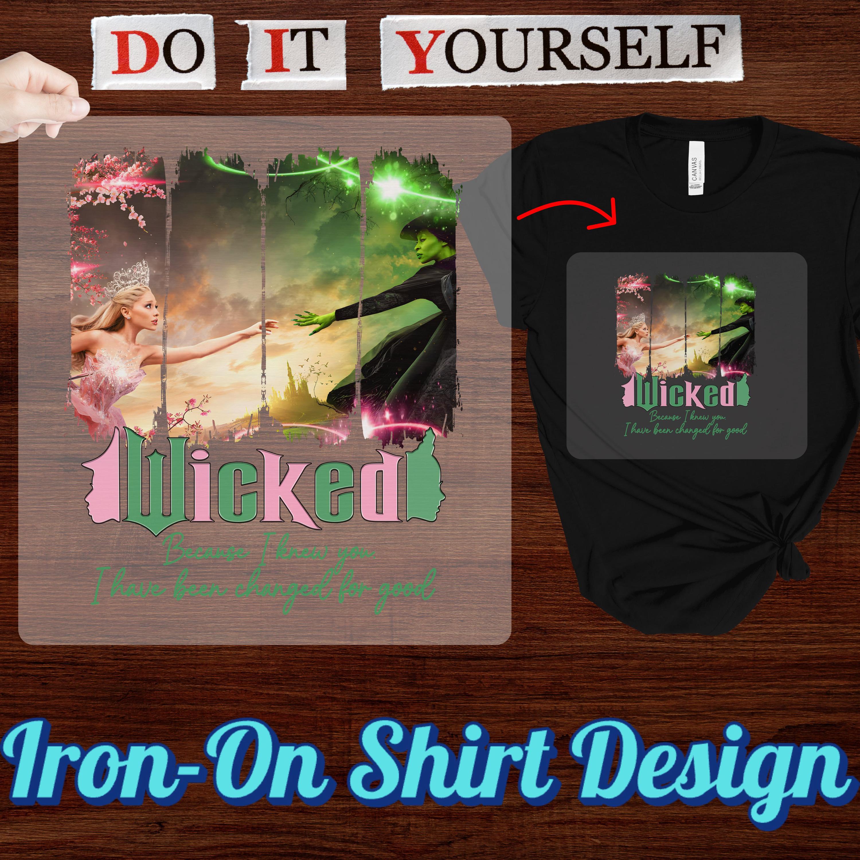 Wicked Musical Graphic DTF Transfer, Magical Design Heat Transfer ...