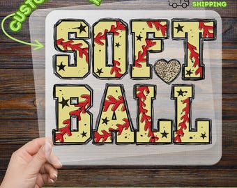 Softball Mama DTF Transfer, Ready to Press Sports Heat Transfer, Game Day Iron On, Softball Mom Gift, Baseball Mama Design