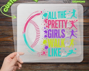 Colorful Softball Quote DTF Transfer, Bold Softball Slogan Ready To Press, Vibrant Baseball Sports Heat Transfer, Softball Player Iron On