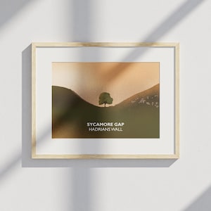 Sycamore Gap Travel Poster | Modern | JPEG