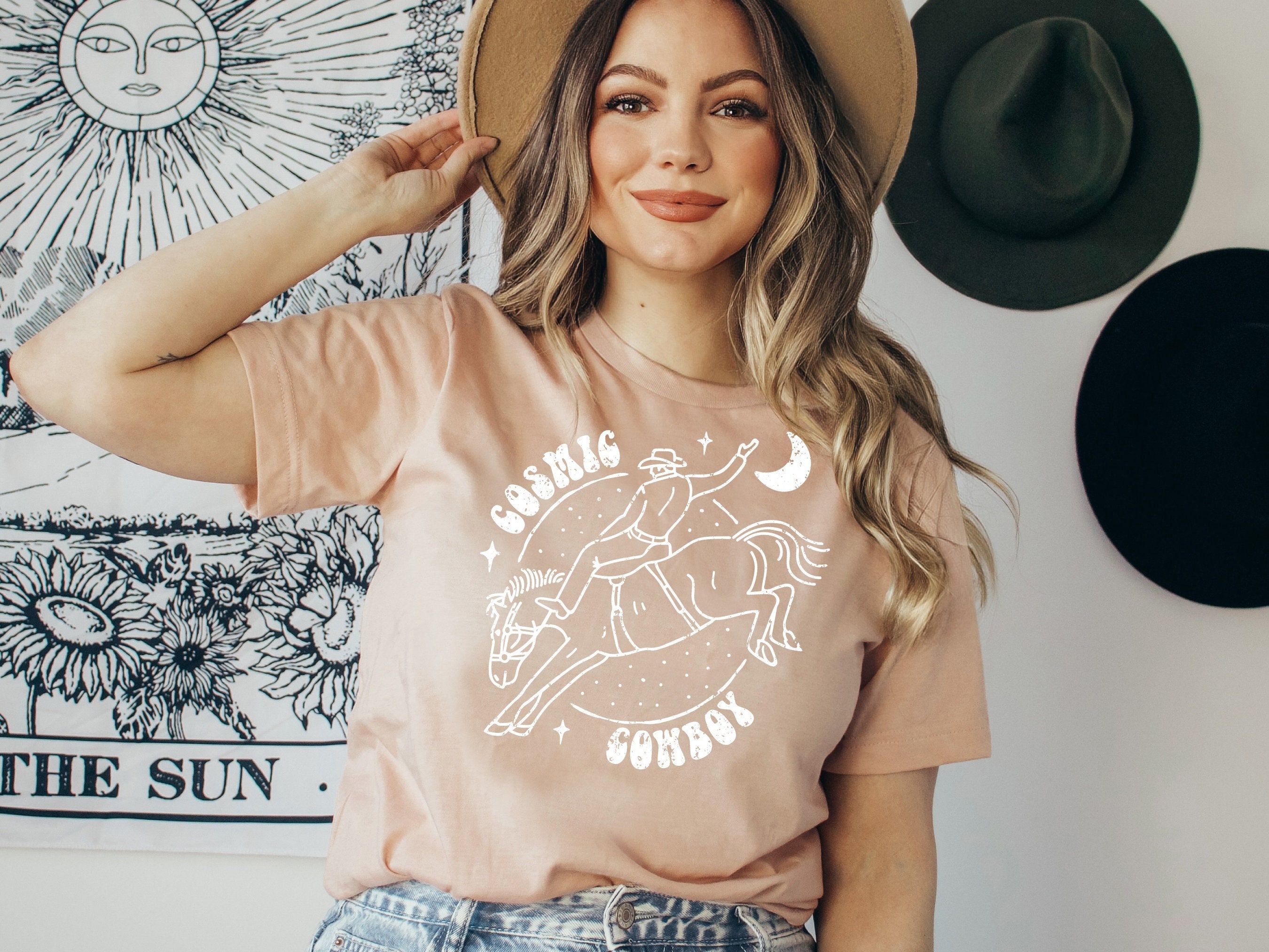 Cosmic Cowboy Shirt Cowgirl Tshirt 