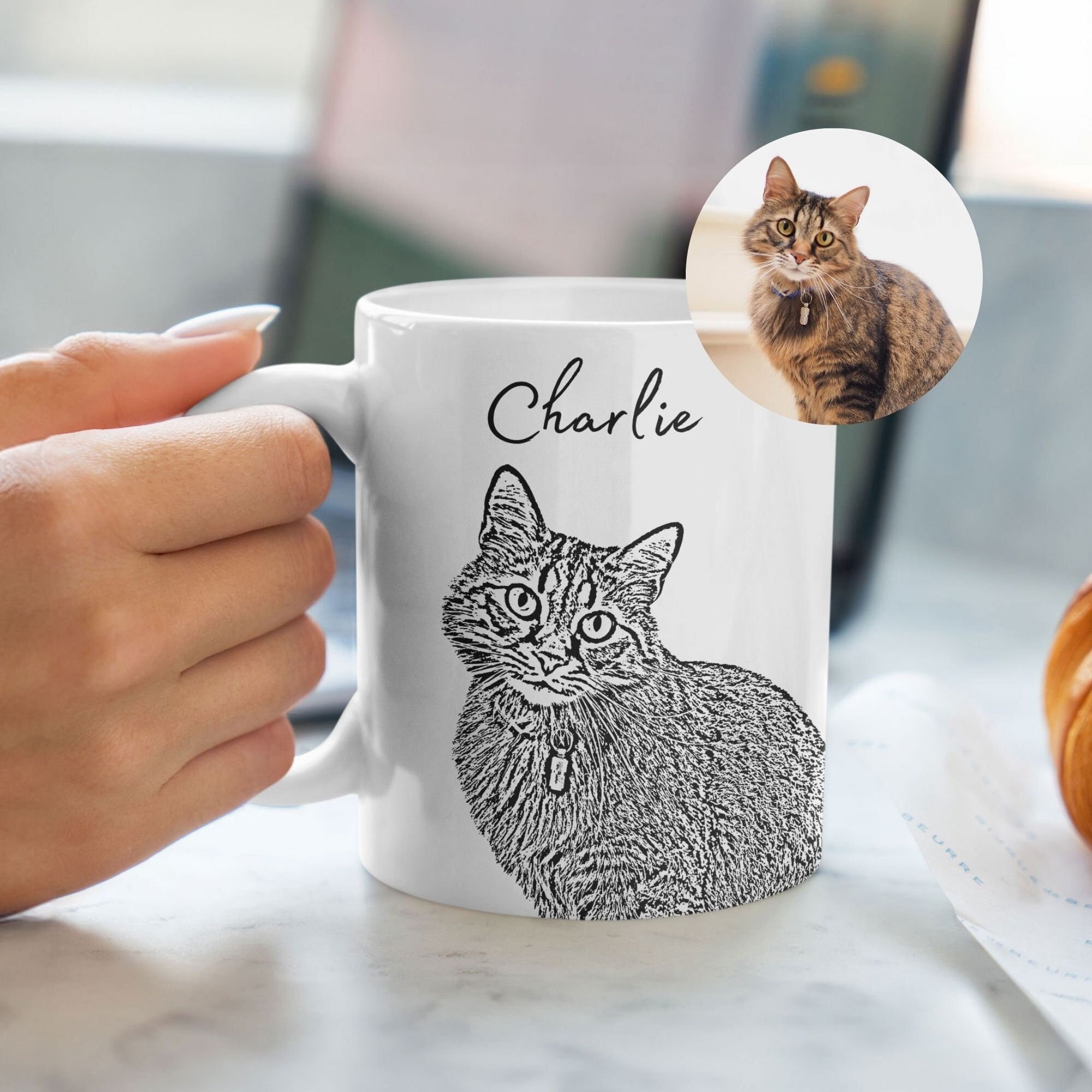 Custom Cat Coffee Mug With Pet Photo & Name Personalized Cat Mug Cat Lovers  Mug Custom Pet Mug Cat Dad Mug Cat Mom Mug Pet Lovers Gift - Etsy