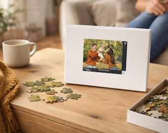 Custom Photo Puzzle, Personalized Family Keepsake Jigsaw | 100% Chipboard | 110-1014 Pieces, Glossy Laminated