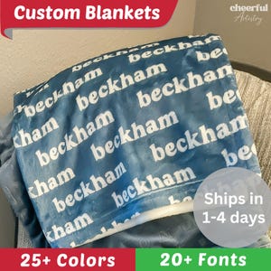Personalized Blanket for Kids, Baby Blanket, Baby Shower Gift, Newborn Gifts, Custom Fleece Nursery Blanket for Newborn, Newborn Blanket