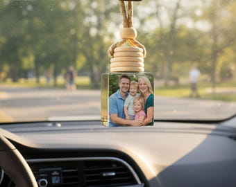Personalized Car Air Freshener for Husband, Custom Photo Car Diffuser, Gift for Husband, Anniversary Gift for Him, Romantic Car Accessories
