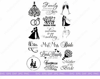Wedding Svg Files Etsy