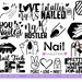 Nail Tech SVG, Manicurist SVG, Nail Artist svg, Prettier with Polish, Nail Boss png, Nail Hustler Cut File, Cricut, Silhouette, Shirt Design 