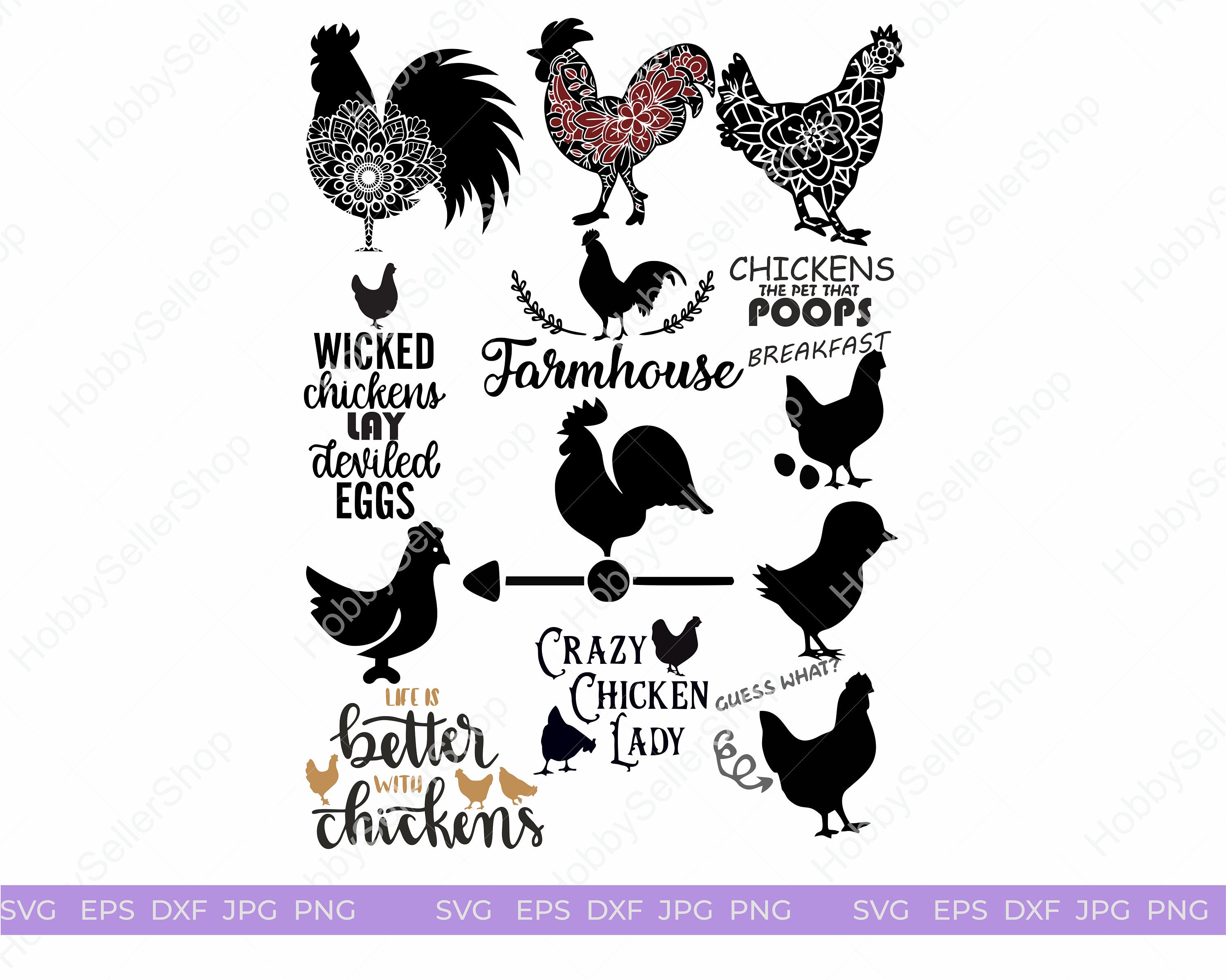 Chicken And Rooster Svg Bundle In Chickens And Roosters Rooster The Best Porn Website