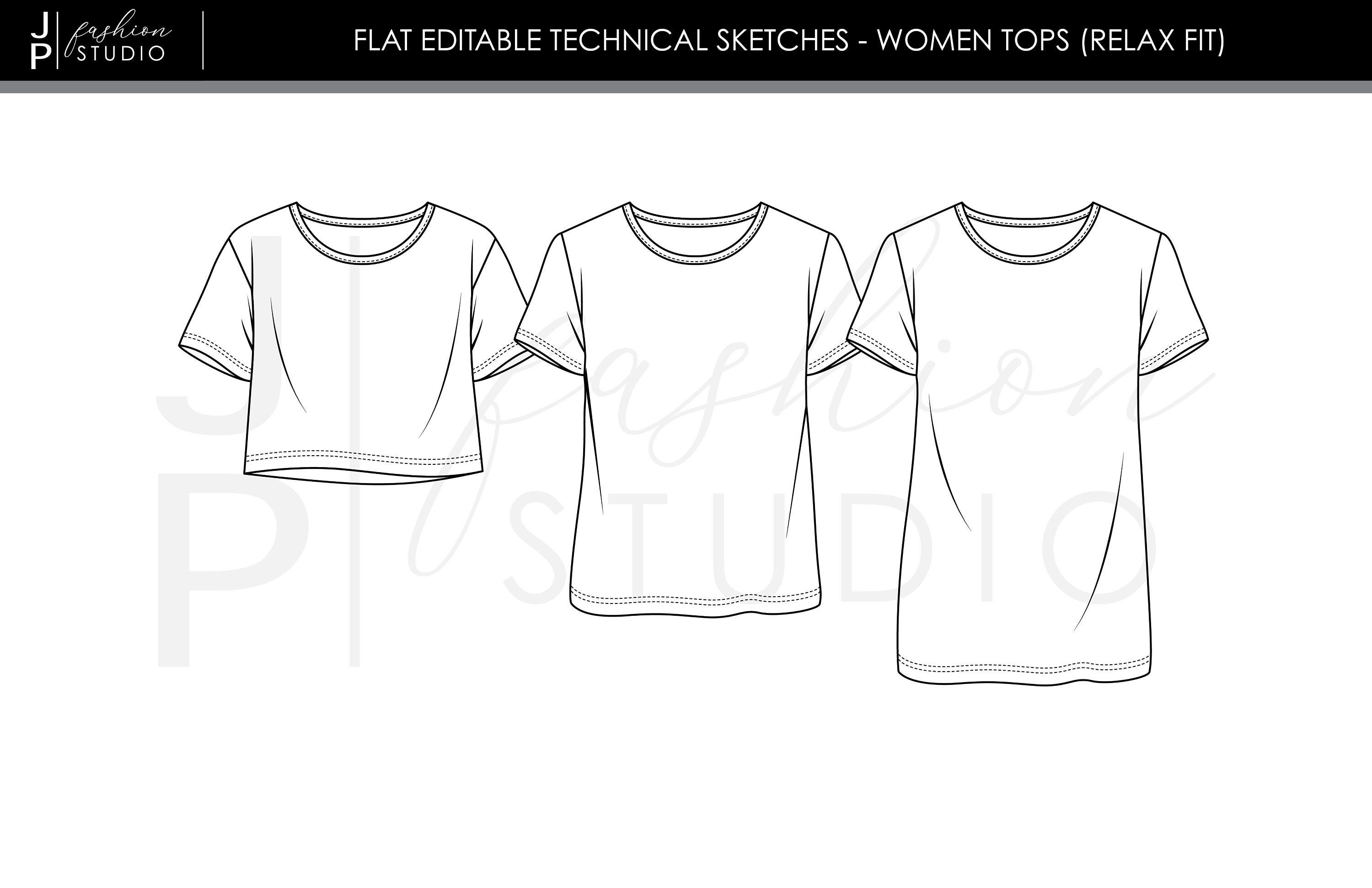 FLAT SKETCH TECHNICAL SHIRT BLOUSE LADIES WOVEN | Shirt sketch, Fashion  drawing, Dress design sketches