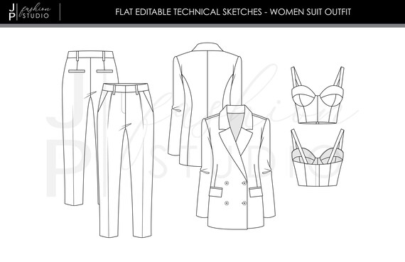 Five Ways To Slay A Women's Tuxedo | A Practical Wedding | Tuxedo women, Suit  drawing, Fashion drawing