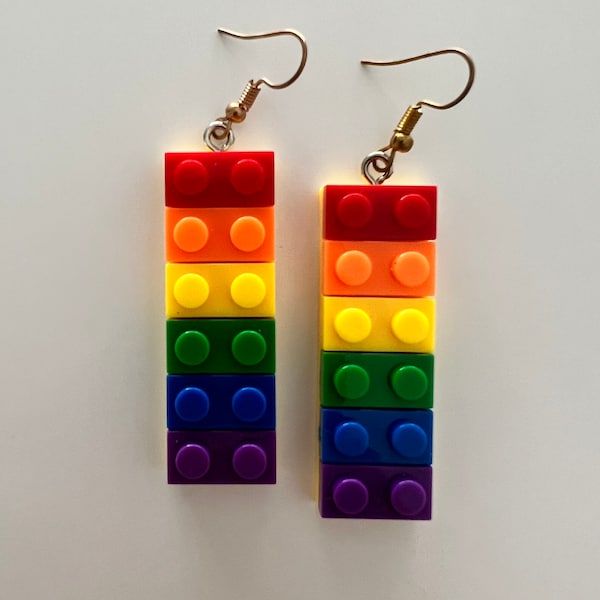 Regenbogen LEGO Ohrringe