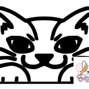 Cat SVG File Windshield Window Decal Sticker