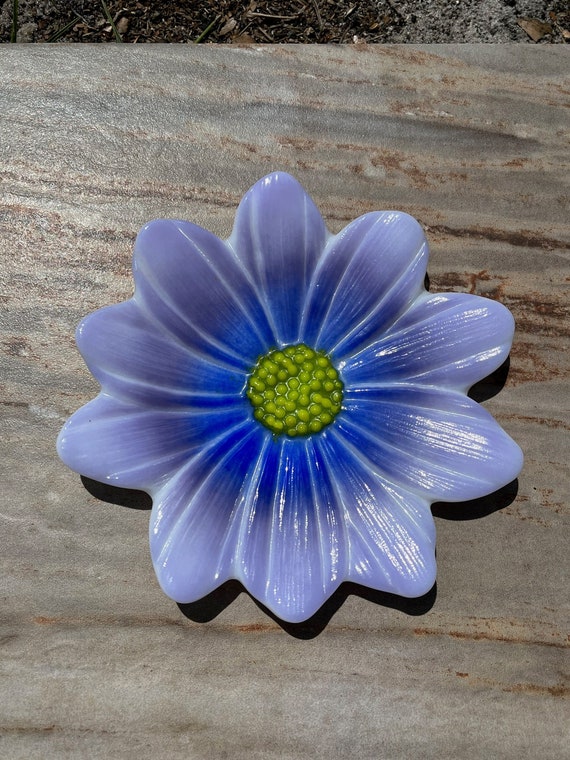 Daisy Trinket Dish - in Blue, Lavender and Purple