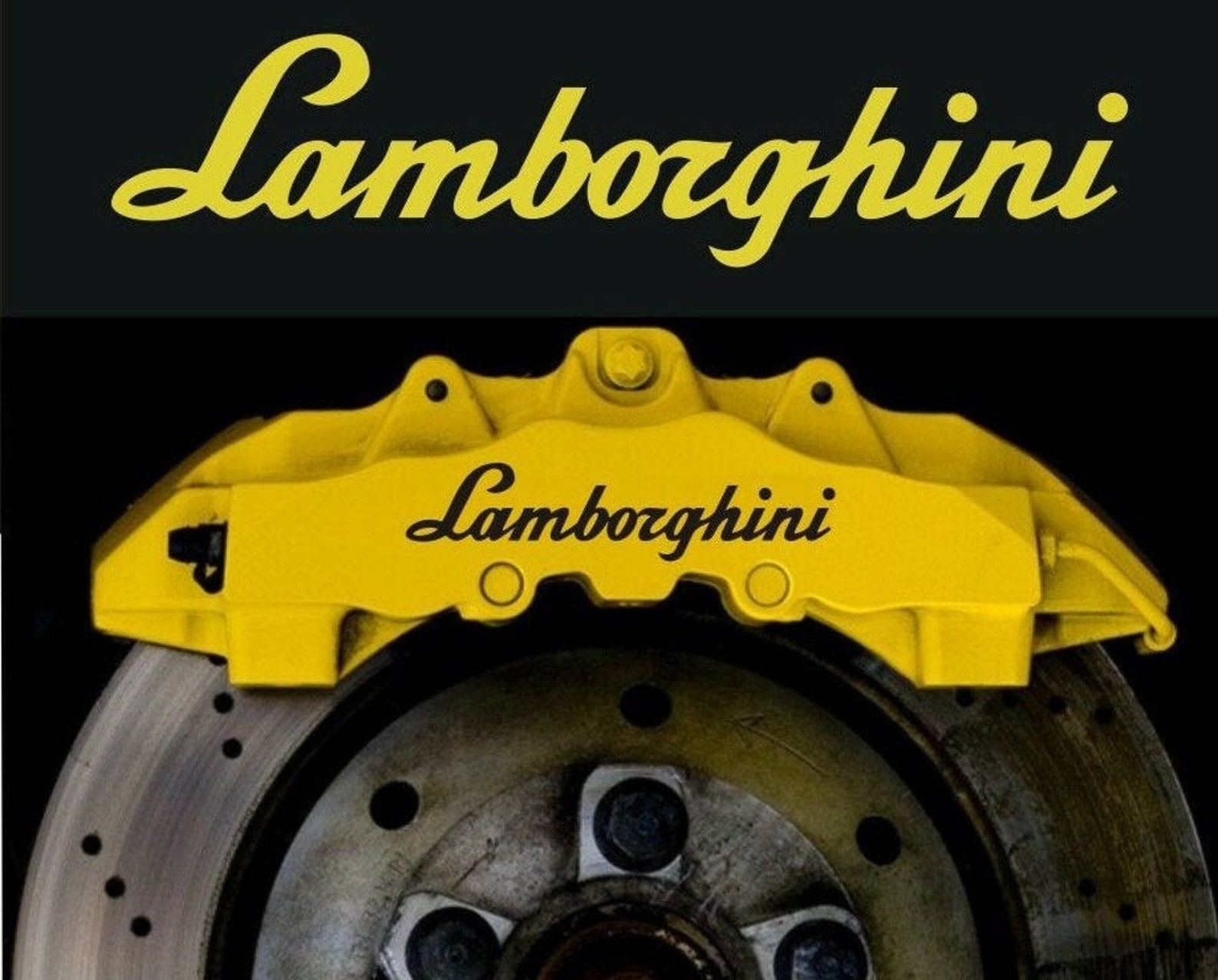 Gallardo Aventador Compatible Vinyl Brake Caliper Etsy