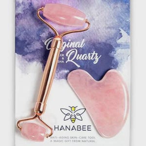 Rose Quartz Facial Roller massage Anti Aging Skin care Magic tool