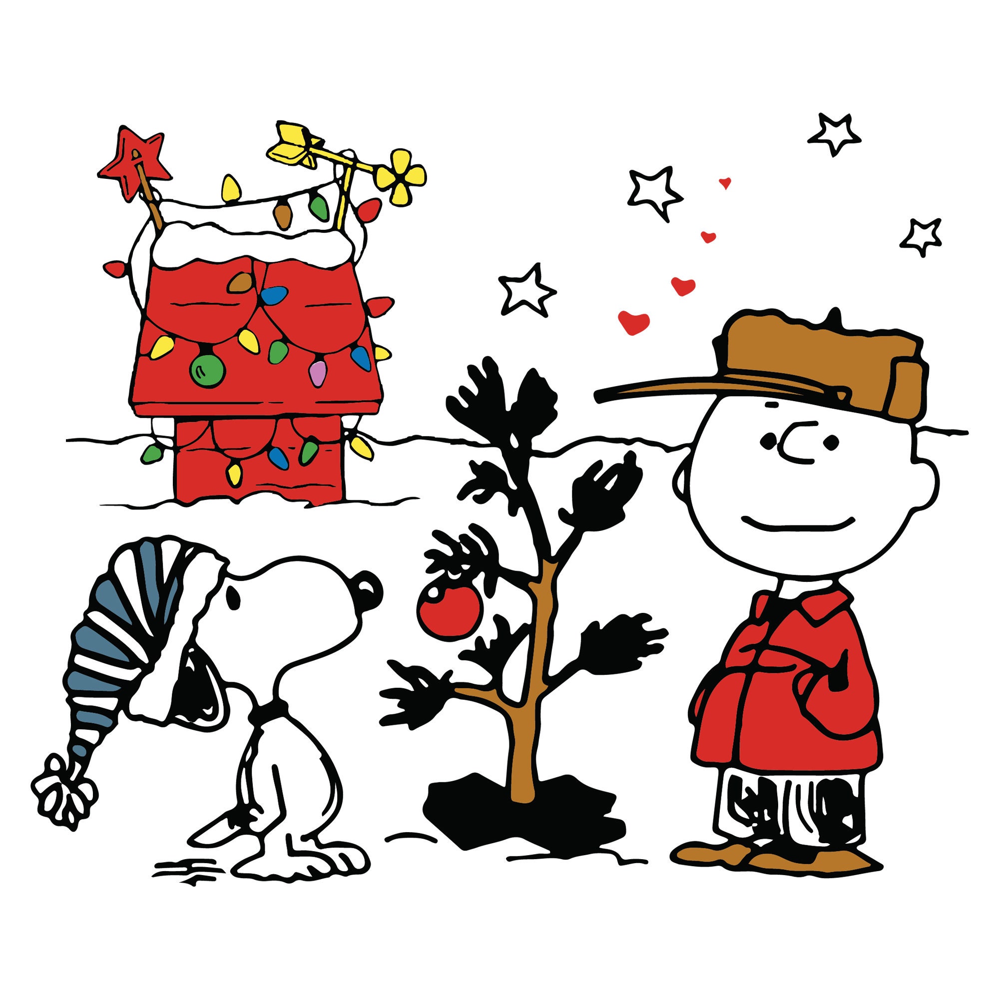 Charlie Brown Christmas Tree Svg Peanuts Christmas Svg Etsy | Images
