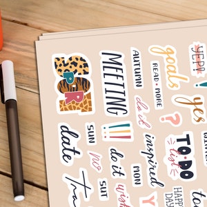 Printable Planner Sticker collection Sticker Bundle Cricut | Etsy