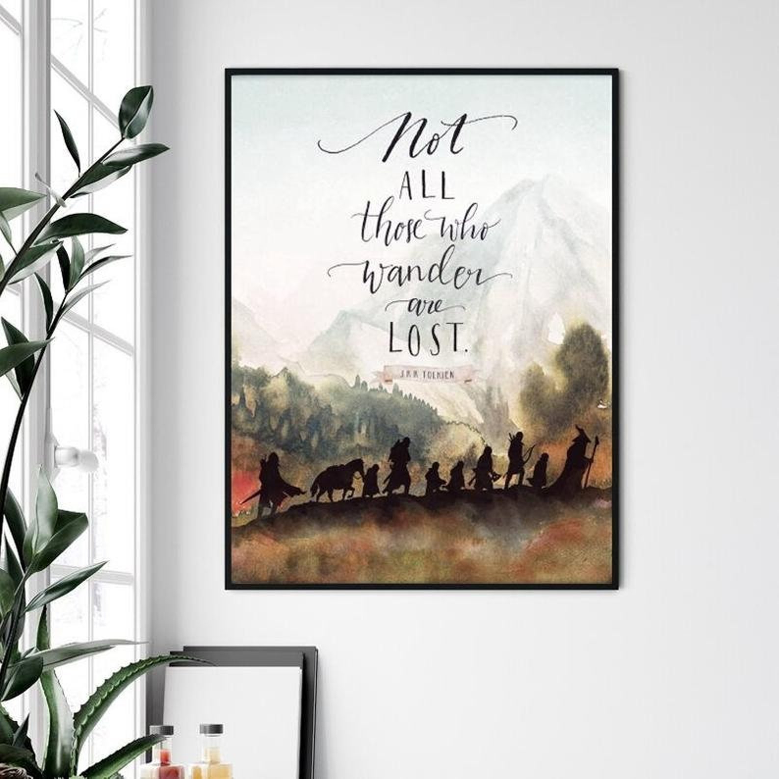 J.R.R. Tolkien Quotes Canvas Wall Art / Living room Canvas | Etsy