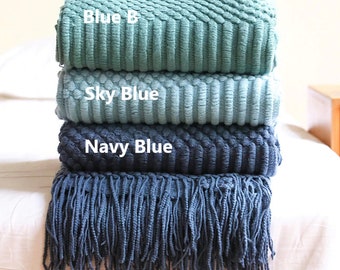 zbigtee Nautical Cartoon Blanket Sofa Bed Throws/Throw Blanket for Adult and Fleece Blanket Throw 59.1 x 78.7 Blue, 3XL 