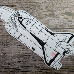 rocket, space shuttle, spaceship, patch, appliqué