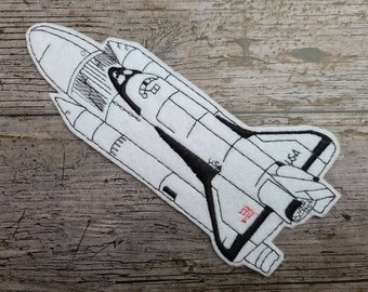 Rocket, space shuttle, spaceship, patch, applique