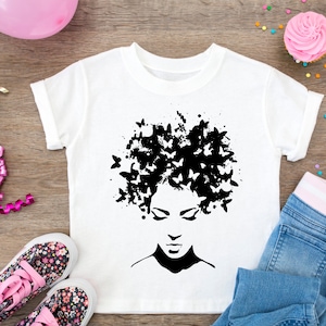 Woman with butterflies in her hair, svg, plotter file
