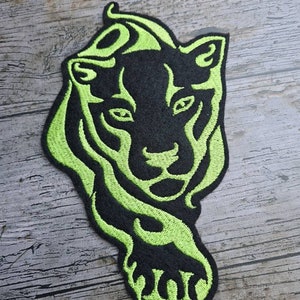 Panthère traqueuse, vert clair, patch, application