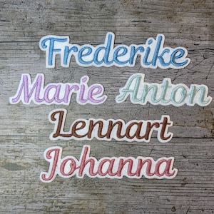 Font No. 1 name embroidery, patch, name, patch, iron-on, embroidered