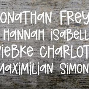 Font No. 44 iron-on image, name plotted, iron-on, custom text, flex foil, lettering, textile
