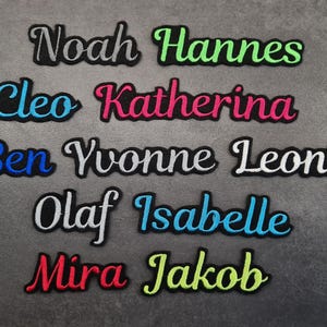 Font No. 1 name embroidery, patch, name, patch, iron-on, embroidered