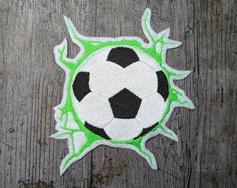 Football patch, iron-on patch, embroidered