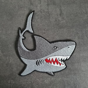 shark, patch, applique, patch