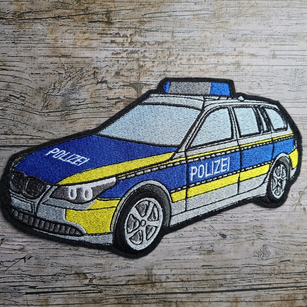 Streifenwagen Polizei Stickdatei, SOFORTDOWNLOAD