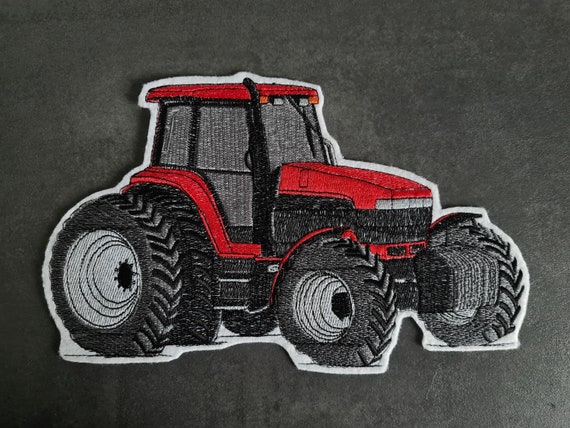 Traktor rot, Aufnäher, Applikation -  Österreich
