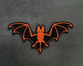 Chauve-souris, Neonorange, Bat, Rapprocheur, Broderie