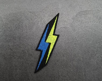 lightning, patch, appliqué, patch