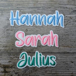 Font No. 11 name embroidery, patch, name, patch, iron-on, embroidered